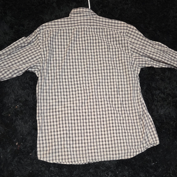 Fossil Men's Casual Checkered Shirt - Blue and White - Picture 6 of 7